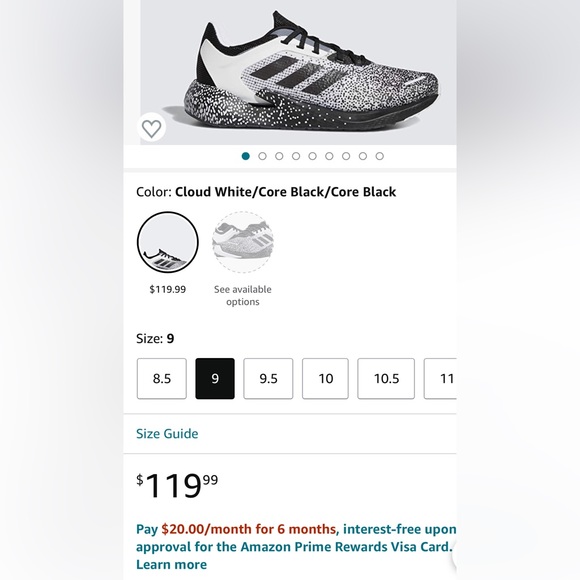 adidas Mens Alphatorsion Running Sneakers Shoes - Black,White - Picture 3 of 3